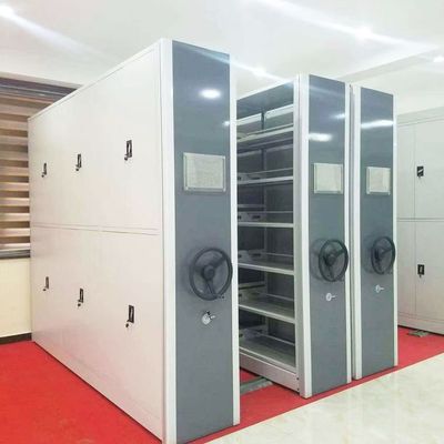 手摇式密集架 档案室资料储物柜 智能电动档案书架财务凭证文件柜